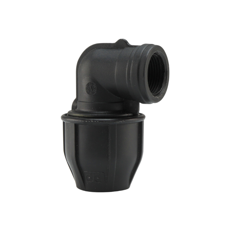 PP Compression Fittings Female Elbow