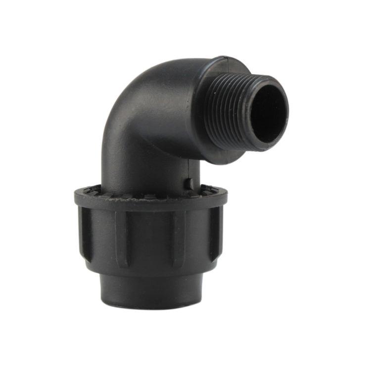 PP Compression Fittings Male Elbow