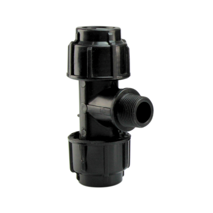 PP Compression Fittings Male Tee