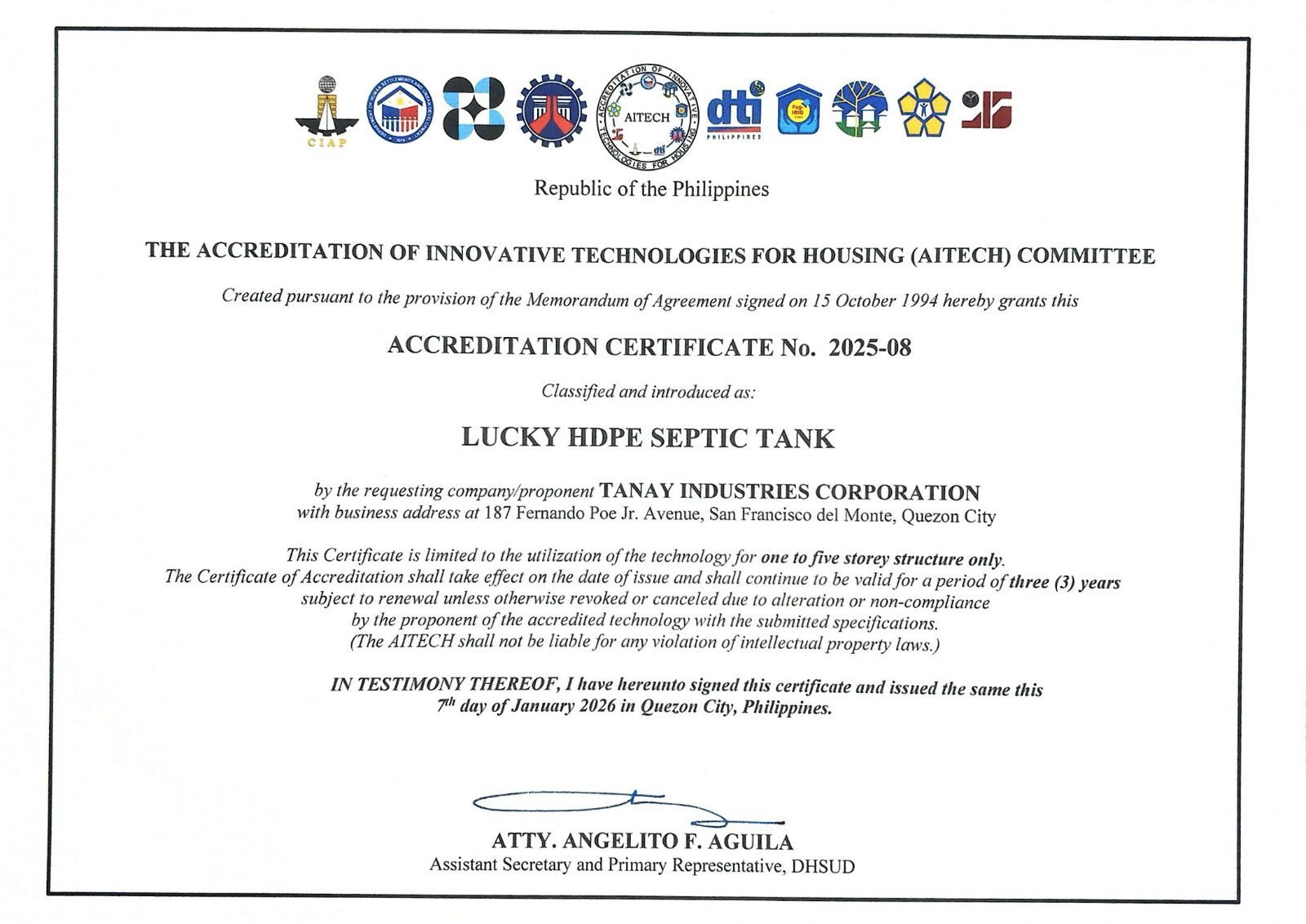 AITECH Certificate